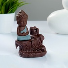 Подставка для благовоний TAKE IT EASY «Будда», набор благовоний конусы, стелющийся дым, 7×9×12 см - Фото 6