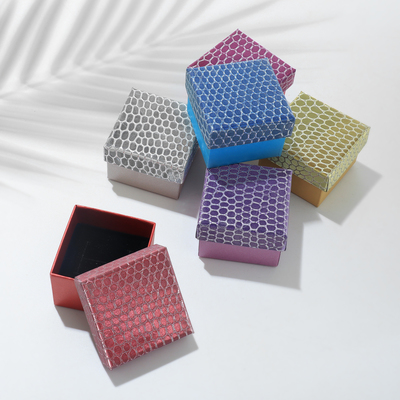 Коробочка подарочная под кольцо/серьги «Рептилия» принт, 5×5 (размер полезной части 4.5×4.5 см), МИКС, вставка чёрная