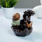 Подставка для благовоний TAKE IT EASY «Бабочка на лотосе», набор благовоний конусы, стелющийся дым, 14×16×12 см - Фото 3