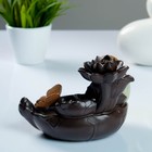 Подставка для благовоний TAKE IT EASY «Бабочка на лотосе», набор благовоний конусы, стелющийся дым, 14×16×12 см - Фото 2