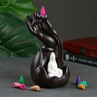 Подставка для благовоний TAKE IT EASY «Лотос в руке», набор благовоний конусы, стелющийся дым, 10×10×23 см - Фото 6