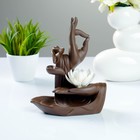 Подставка для благовоний TAKE IT EASY «Листья лотоса», набор благовоний конусы, стелющийся дым, 20×16×15 см - Фото 3