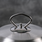 Набор кастрюль из нержавеющей стали «Тиссен», 5 предметов: 1,8 л, 2,5 л, 3,5 л, 4,5 л, 6 л, d=18/20/22/24/26 см, металлические крышки - фото 30989536