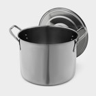 Набор кастрюль, 4 предмета: 6 л, 8.5 л, 11 л, 13.5 л, d=26/28/30 см, толщина металла 0.5 мм, нержавеющая сталь - Фото 4