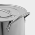 Набор кастрюль, 4 предмета: 6 л, 8.5 л, 11 л, 13.5 л, d=26/28/30 см, толщина металла 0.5 мм, нержавеющая сталь - Фото 5