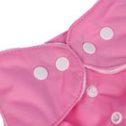 Многоразовый подгузник Крошка Я «Самая красивая», 3-15 кг, розовый - Фото 7