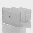 Этажерка для фруктов и десертов Доляна «Вивьен», 3 ярусная, пластик, 15.5×11 см, 19.2×13.8 см, 22.7×16.4 см, белая - Фото 5