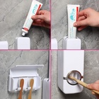 Держатель для зубных щёток и выдавливатель для зубной пасты Доляна, 15.5×6×6 см (для пасты), 11.5×5.5×3.5 см (для щёток), белый - Фото 5