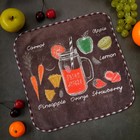 Полотенце микрофибра Доляна "Fresh juice" 30х30 см, п/э 200 гр/м2 - Фото 1