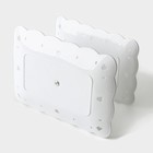 Этажерка для фруктов и десертов Доляна «Вивьен», 2 ярусная, пластик, прямоугольная, 22.5×16 см, 26.5×19 см, белая - Фото 4