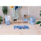 Короб стеллажный для хранения «Зигзаг», 25×25×25 см, цвет синий - Фото 5