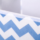 Короб стеллажный для хранения «Зигзаг», 25×25×25 см, цвет синий - Фото 3