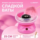 Аппарат для приготовления сладкой ваты Luazon LCC-01, 500 Вт, розовый 3752579 - фото 13824708