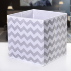 Короб стеллажный для хранения «Зигзаг», 25×25×25 см, цвет серый - Фото 1