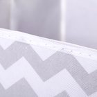 Короб стеллажный для хранения «Зигзаг», 25×25×25 см, цвет серый - Фото 3