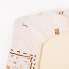 Комплект в кроватку (7 предметов) "Жираф и Слоненок", бязь, хл100% - Фото 7