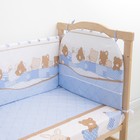 Комплект в кроватку (6 предметов) "Спящие зверушки", бязь, хл100% - Фото 4