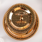 Подставка для десерта «Злата», 21×21см, 2 яруса, цвет золотой - Фото 3