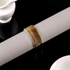 Кольцо для салфеток «Аврора», 5×2 см, цвет золотой - фото 8448058