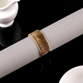 Кольцо для салфеток «Аврора», 5×2 см, цвет золотой