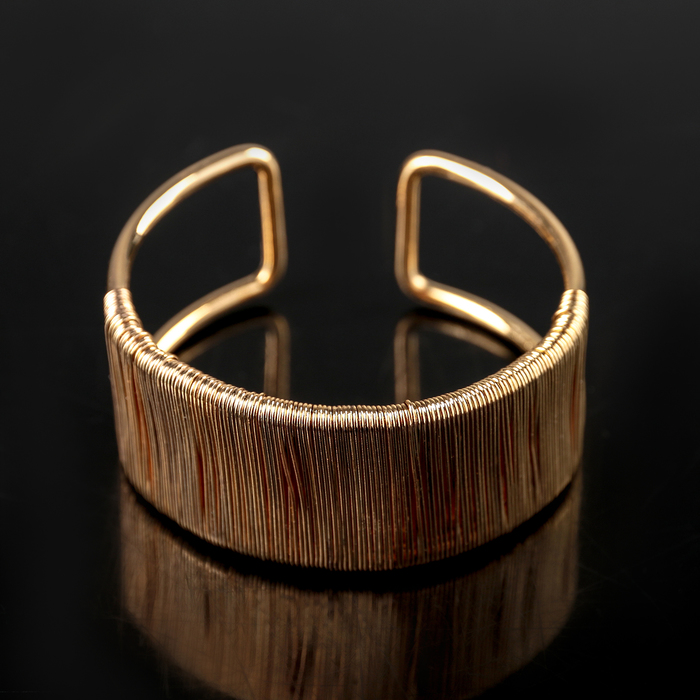 Кольцо для салфеток «Аврора», 5×2 см, цвет золотой - фото 1892295044