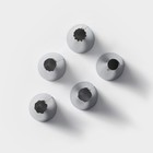 Набор кондитерский, 8 предметов: 5 насадок, адаптер, мешок, шпатель, насадки, цвет МИКС - Фото 2