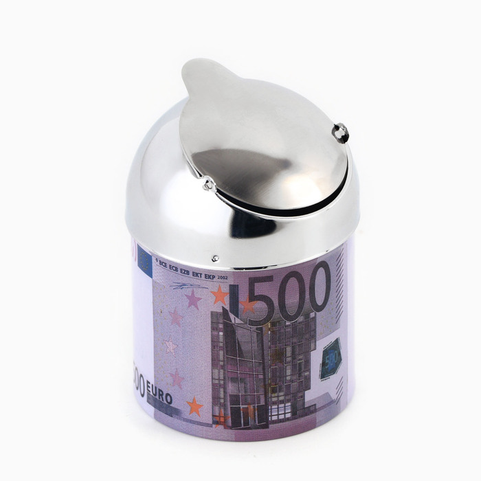 Пепельница бездымная "500 евро", 10 х 6.5 см - Фото 1