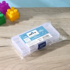 Органайзер для хранения RICCO, пластик, 10 ячеек, 13×7×2.5 см, прозрачный - Фото 5