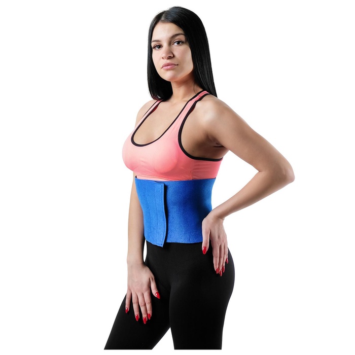 Пояс на талию для похудения ONLYTOP, 100×20×0.2 см, чёрный - Фото 1