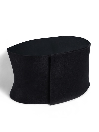 Пояс на талию для похудения ONLYTOP, 100×20×0.4 см, чёрный