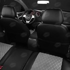 Авточехлы для Geely FC (Vison) с 2006-2011 г., седан, перфорация, экокожа, цвет тёмно-серый, чёрный - Фото 7