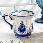 Кружка фарфор гжель «Солнышко», бело-синий, 9×7.5 см - Фото 2