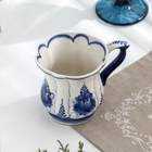 Кружка фарфор гжель «Солнышко», бело-синий, 9×7.5 см - Фото 3