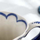 Кружка фарфор гжель «Солнышко», бело-синий, 9×7.5 см - Фото 4