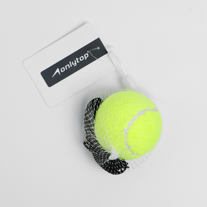 Мяч теннисный с резинкой ONLYTOP - Фото 1