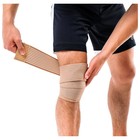Бинт-бандаж для колена ONLYTOP, пара, размер универсальный - Фото 5