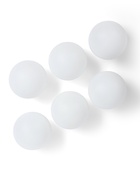 Мяч для настольного тенниса 40 мм, набор 6 шт., цвет белый - фото 809433121