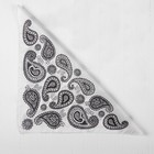 Бандана «Огурцы», взрослая, 50×50 см, белая - Фото 3