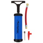 Насос для мячей ONLYTOP, 17 см, 2 насадки, шнур, цвета МИКС - Фото 9