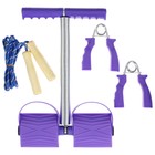 Набор «Фитнес» 3 в 1: эспандер кистевой, эспандер для пресса, скакалка, цвета МИКС - Фото 2