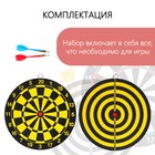 Дартс, мишень диаметром 22 см, 2 дротика - Фото 2