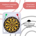 Дартс, мишень диаметром 22 см, 2 дротика - Фото 4