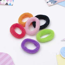 Резинки для волос «Махрушка блеск», набор 24 шт., 2 см