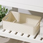 Корзина для хранения «Береста», 7.5 л, 35×24.5×10.5 см, слоновая кость - Фото 2