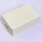 Корзина для хранения «Береста», 7.5 л, 35×24.5×10.5 см, слоновая кость - Фото 4