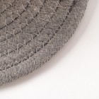 Подставка под горячее Доляна, 18×18 см, хлопок, серая  (артикул 3988832)  большой выбор товаров оптом и в розницу по низким ценам с доставкой