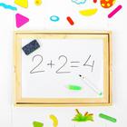 Конструктор магнитный «Весёлые человечки» с двухсторонней доской, мелом и маркером, 71 элемент - Фото 4