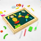 Конструктор магнитный «Весёлые человечки» с двухсторонней доской, мелом и маркером, 71 элемент - Фото 5