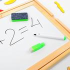 Конструктор магнитный «Весёлые человечки» с двухсторонней доской, мелом и маркером, 71 элемент - Фото 8