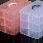 Бокс пластиковый для хранения, 3 яруса, 30 отделений, 25×17×18 см, цвет МИКС - фото 9003010